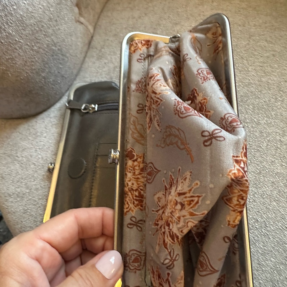 HOBO Grey Leather Clutch - Picture 8 of 8